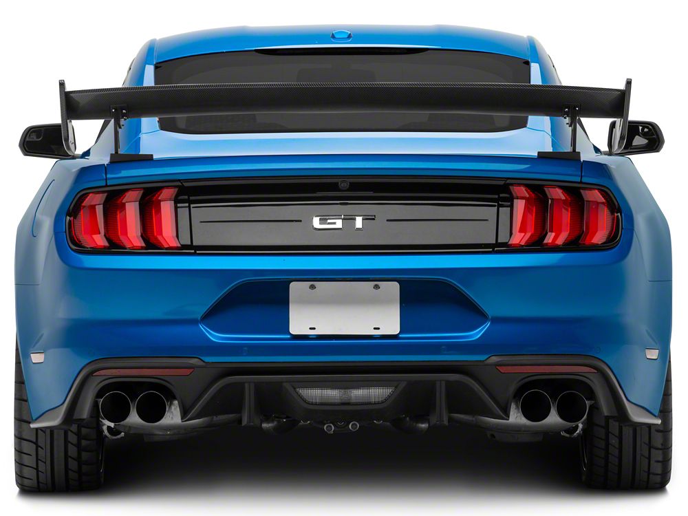 MP Concepts GT500 Track Pack Style Rear Spoiler; Carbon Fiber Appearance (15-23 Mustang Fastback)