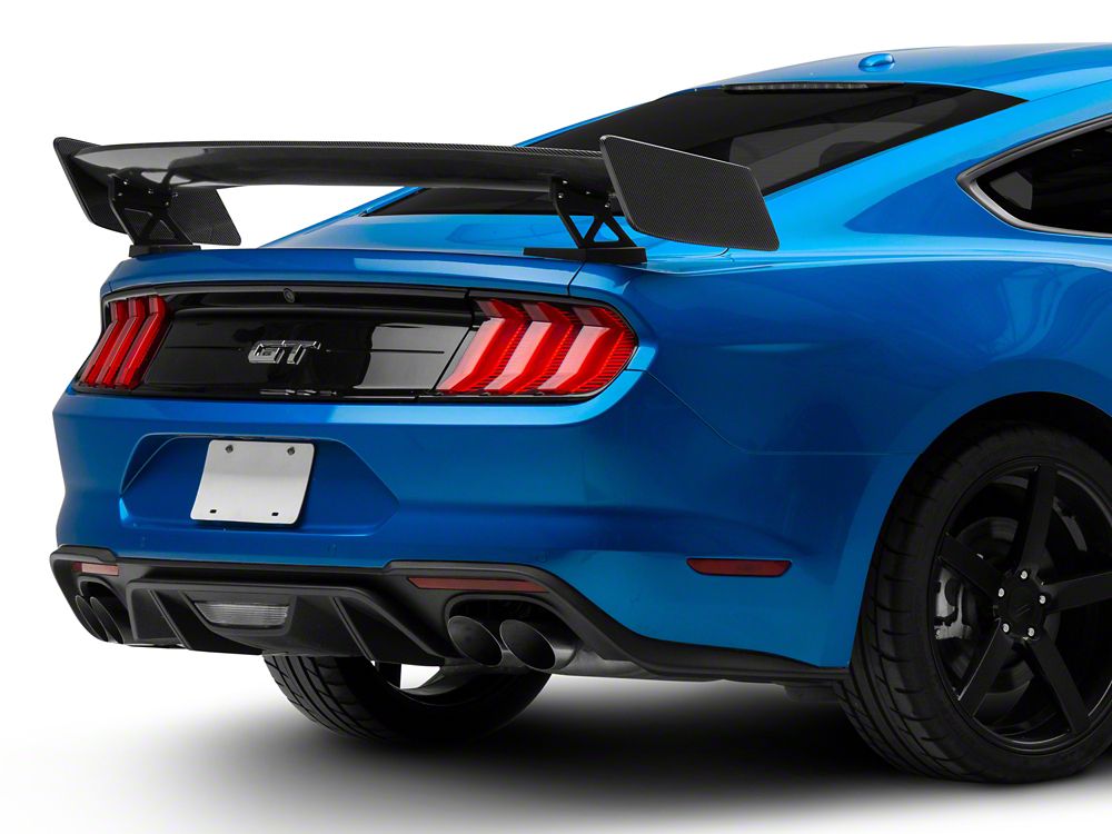 MP Concepts GT500 Track Pack Style Rear Spoiler; Carbon Fiber Appearance (15-23 Mustang Fastback)