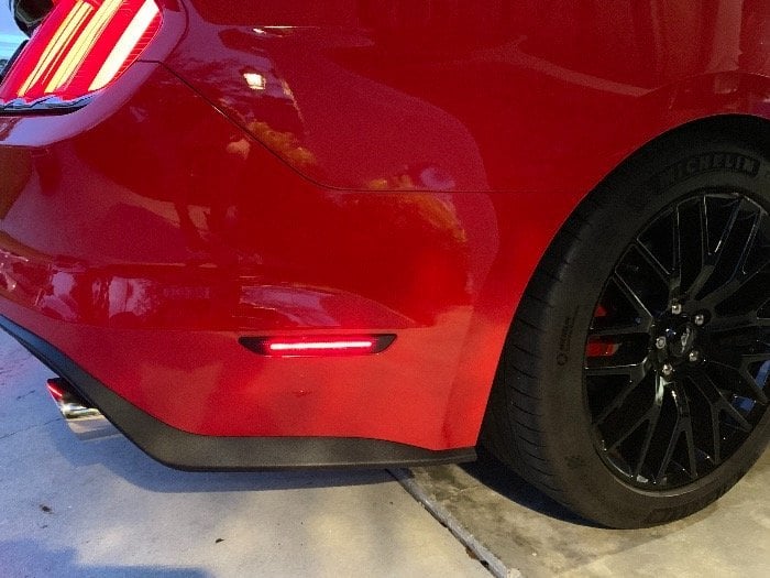MP Concepts LED Side Marker Lights; Rear (15-17 Mustang)