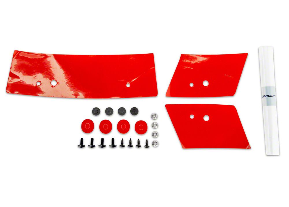 MP Concepts Replacement Rear Spoiler Hardware Kit for 417604 Only (15-23 Mustang Fastback)