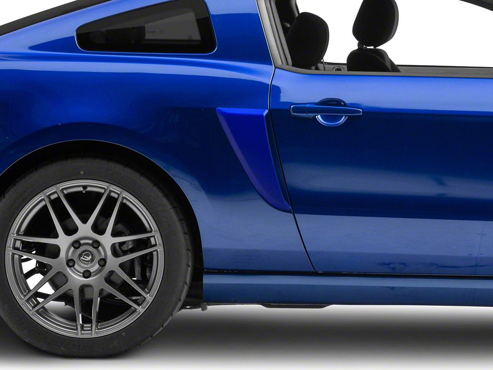 MP Concepts Side Scoops with Inserts; Unpainted (10-14 Mustang)