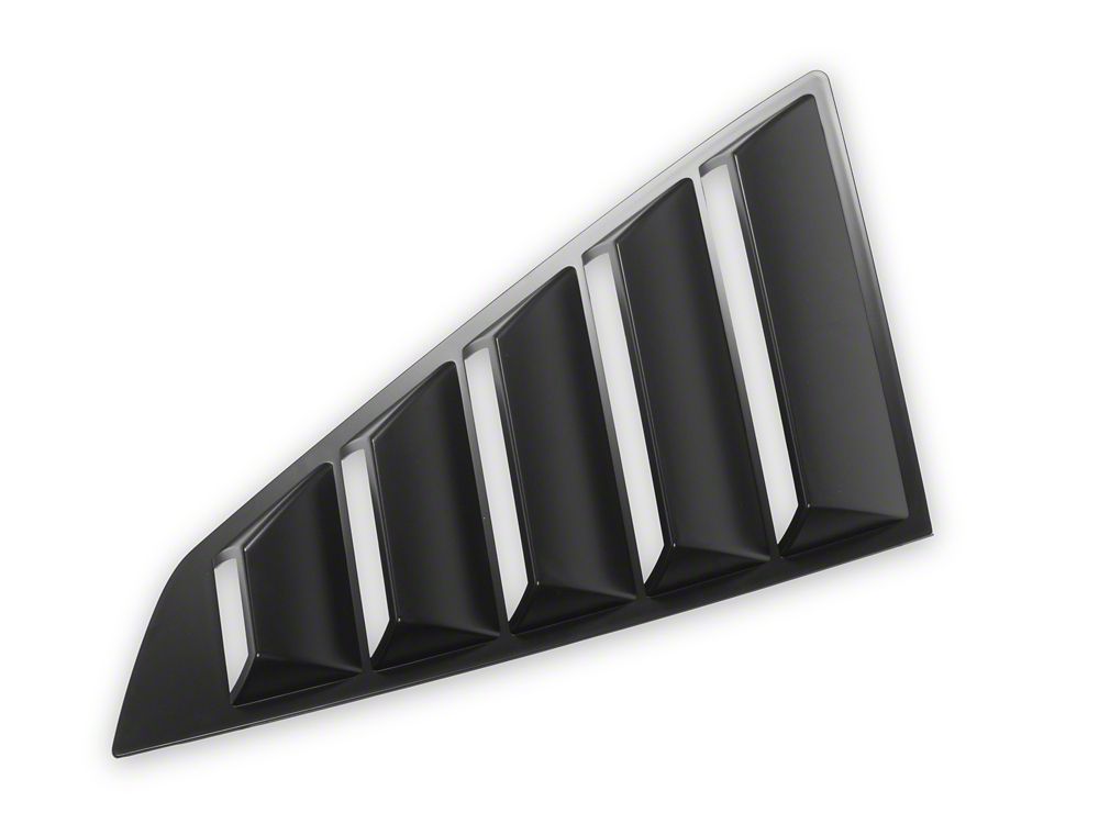 MP Concepts Quarter Window Louvers; Matte Black (24-25 Mustang Fastback)
