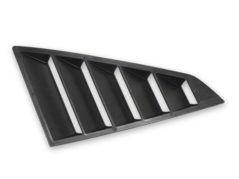 MP Concepts Quarter Window Louvers; Matte Black (24-25 Mustang Fastback)