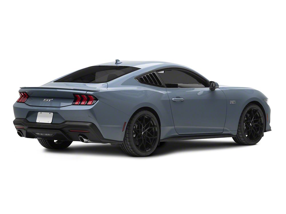 MP Concepts Quarter Window Louvers; Matte Black (24-25 Mustang Fastback)