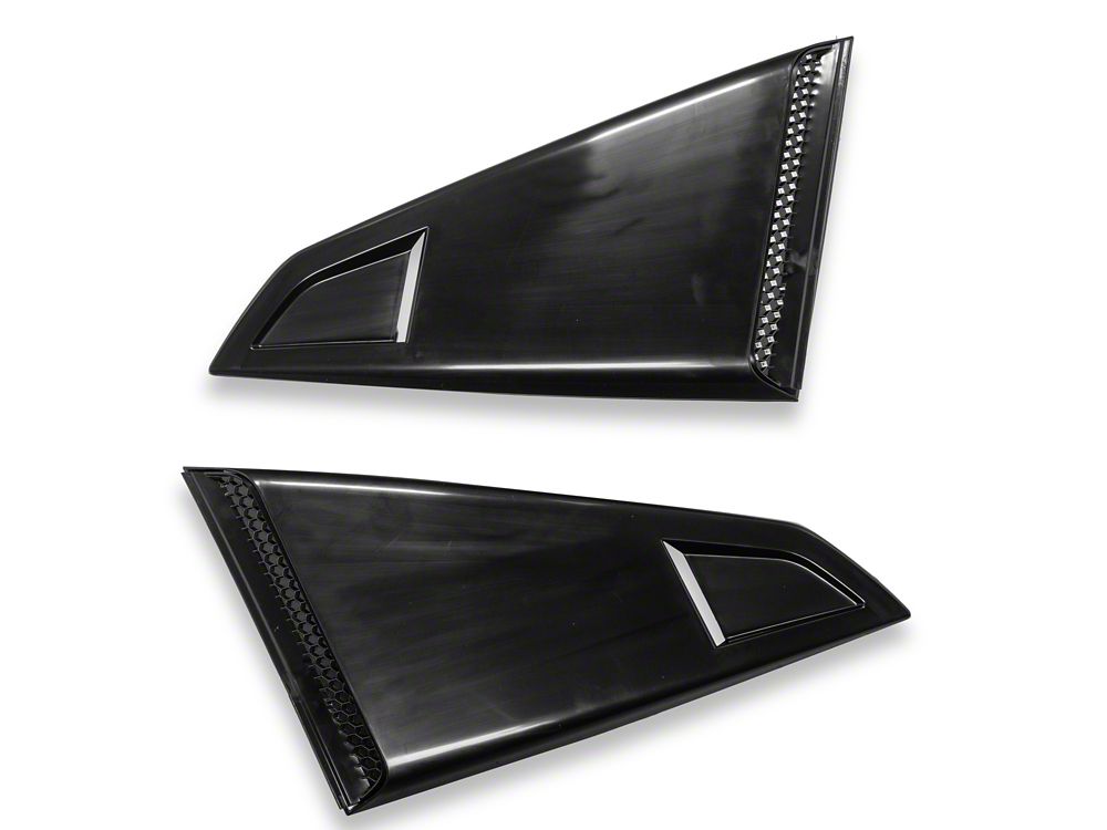 MP Concepts Quarter Window Scoops; Unpainted (24-25 Mustang Fastback)