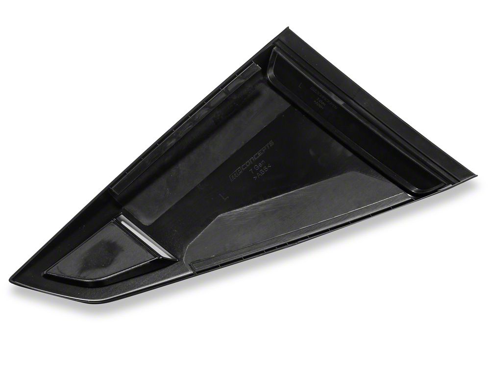 MP Concepts Quarter Window Scoops; Unpainted (24-25 Mustang Fastback)
