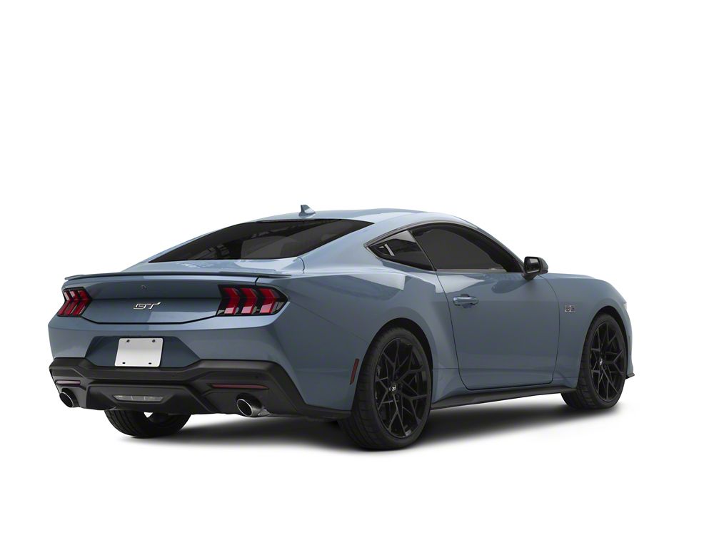 MP Concepts Quarter Window Scoops; Gloss Black (24-25 Mustang Fastback)