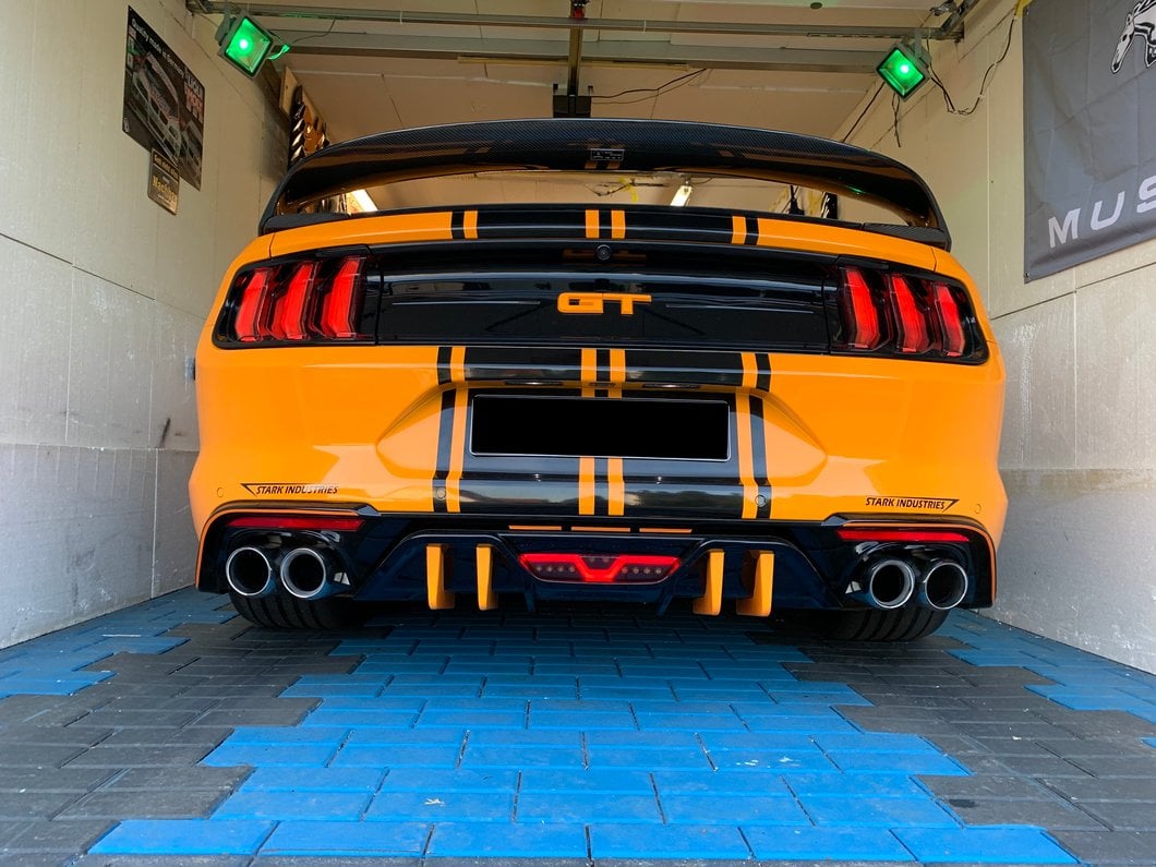 MP Concepts Quad Exhaust Tips for MP Concepts Rear Diffuser (18-23 Mustang GT; 19-23 Mustang EcoBoost w/ Active Exhaust)
