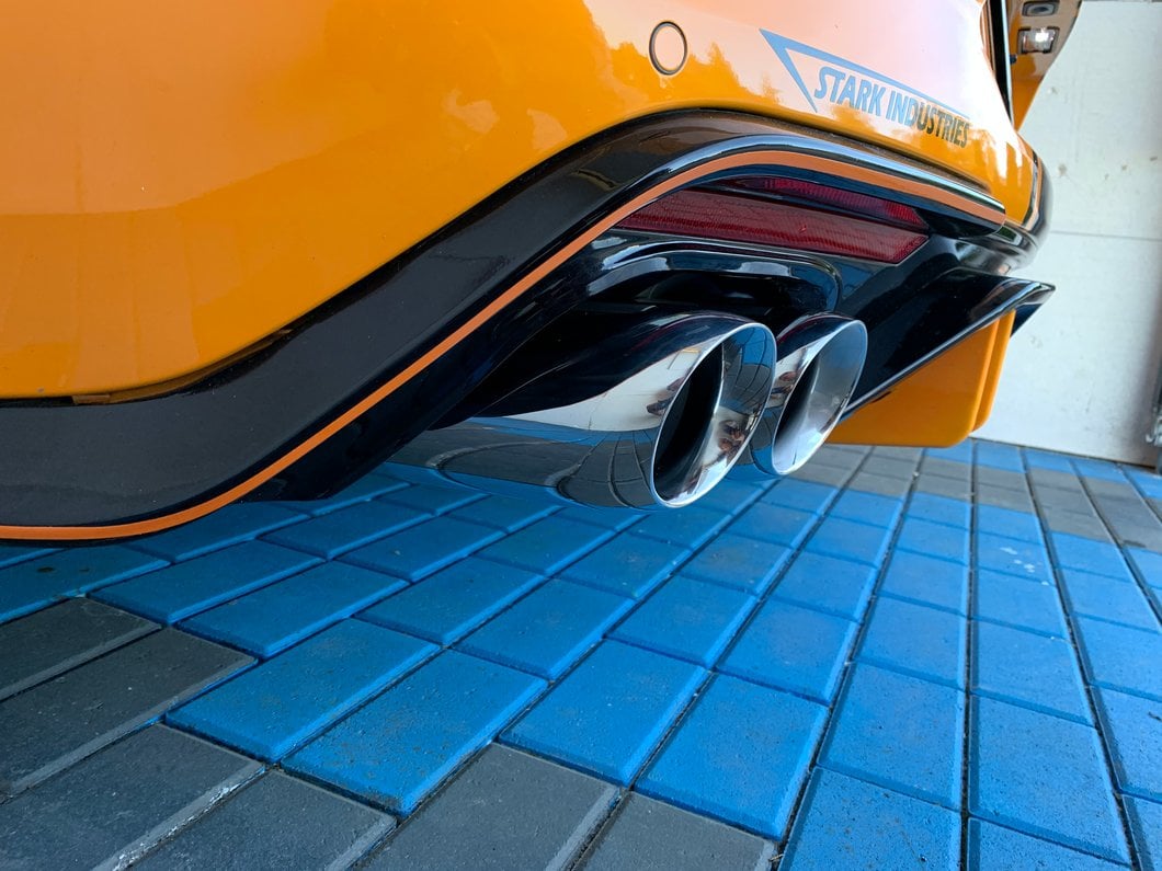 MP Concepts Quad Exhaust Tips for MP Concepts Rear Diffuser (18-23 Mustang GT; 19-23 Mustang EcoBoost w/ Active Exhaust)