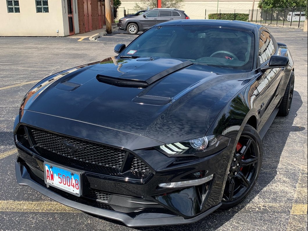 MP Concepts Hood Scoop with Chase LED (18-23 Mustang GT, EcoBoost)