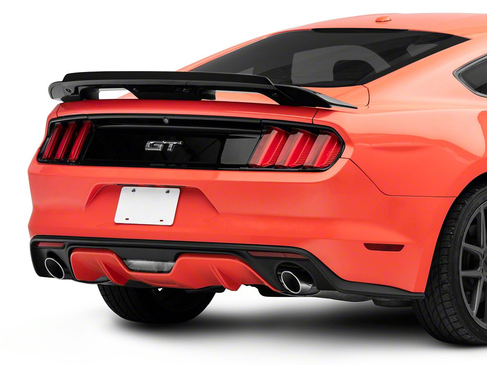 Chin Spoiler and GT500 Style Rear Spoiler with Wicker Bill Add-On (18-23 Mustang GT Fastback w/o Performance Pack, EcoBoost w/o Performance Pack)