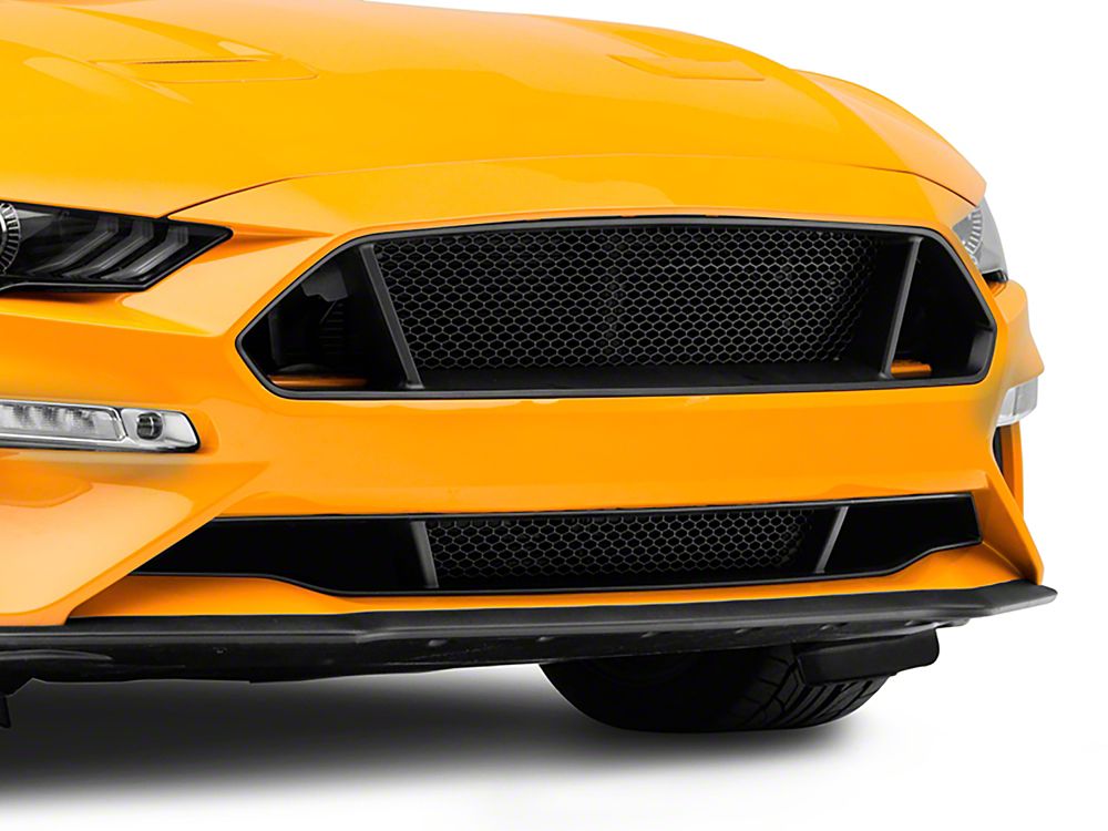 Upper and Lower Grilles; Black (18-23 Mustang GT, EcoBoost)