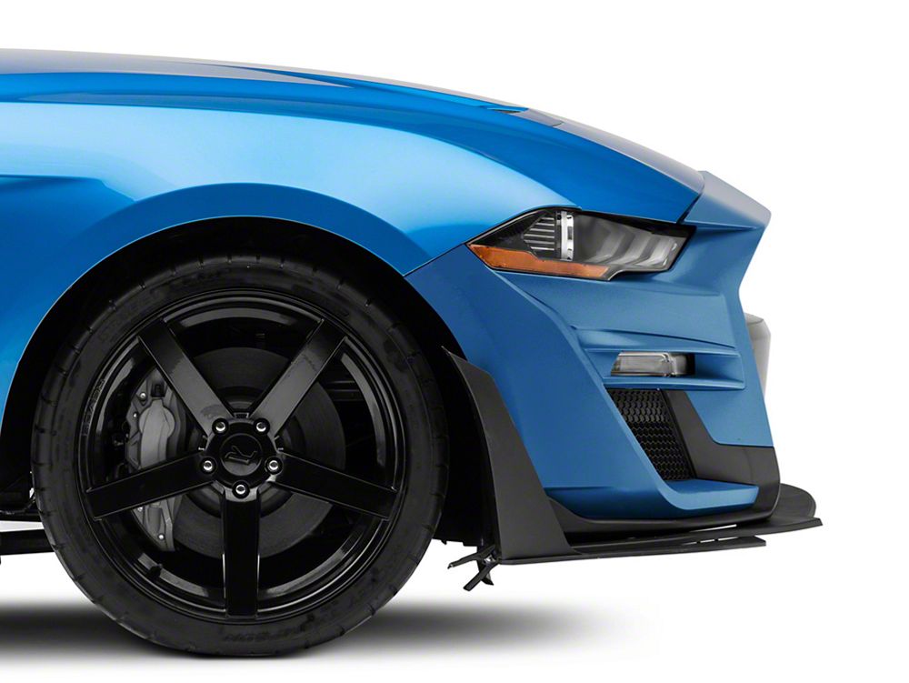 GT500 Style Hood and Front Bumper Combo Kit; Unpainted (18-23 Mustang GT, EcoBoost)