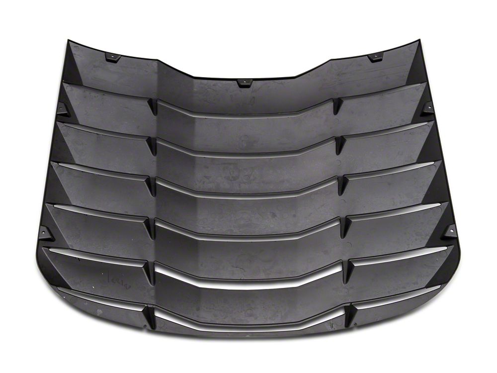 Quarter and Rear Window Louvers; Gloss Black (15-25 Mustang Fastback)