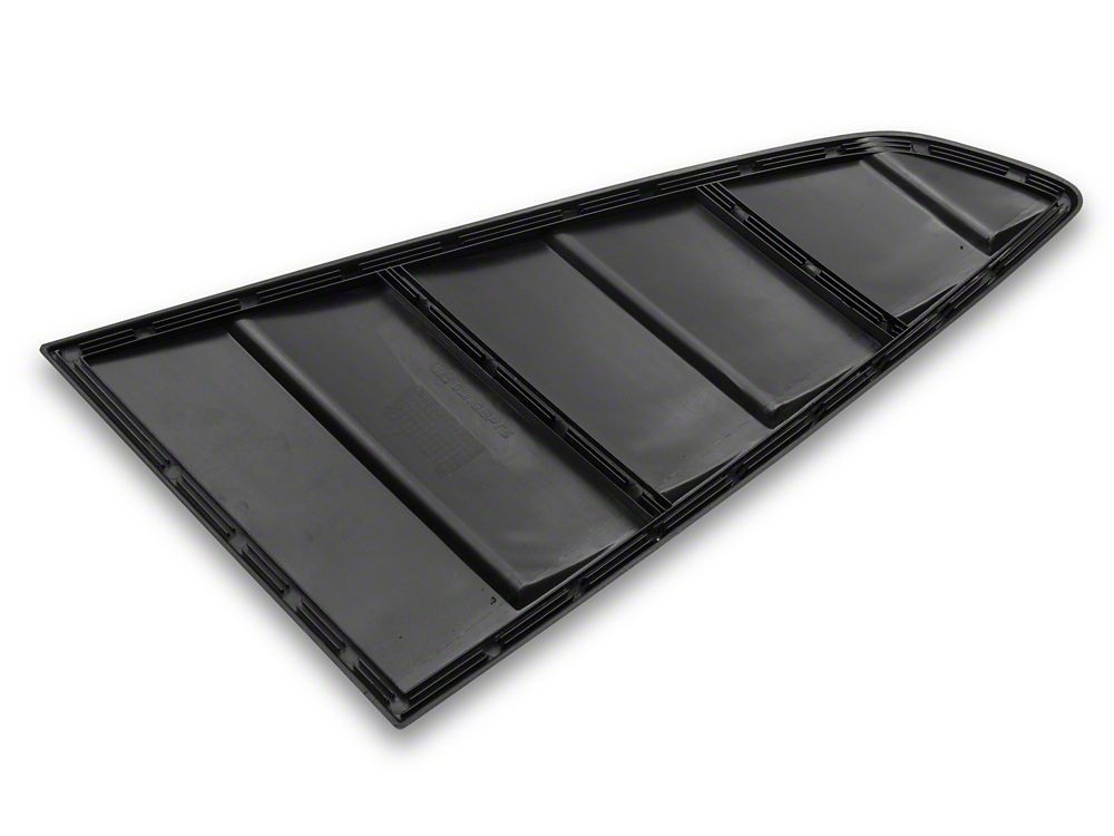 Quarter and Rear Window Louvers; Gloss Black (15-25 Mustang Fastback)