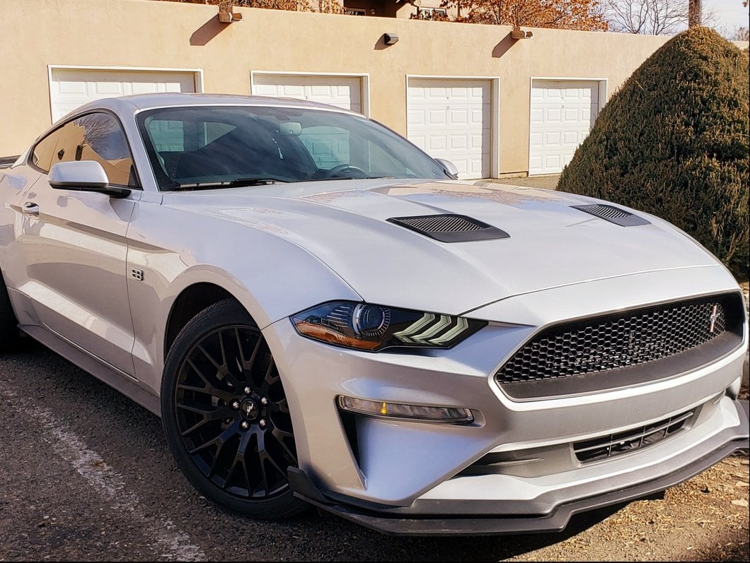 MP Concepts Hood Vents; Matte Black (18-23 Mustang GT, EcoBoost)