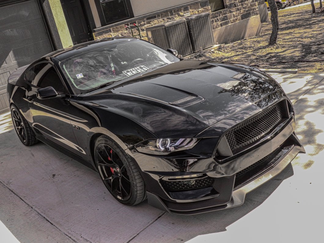 MP Concepts GT350 Style Front Bumper; Unpainted (18-23 Mustang GT, EcoBoost)