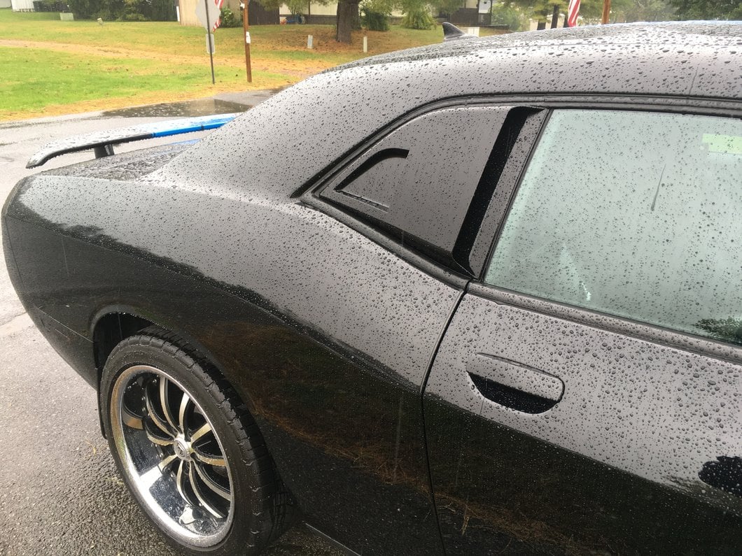 MP Concepts Quarter Window Scoops; Unpainted (08-23 Challenger)