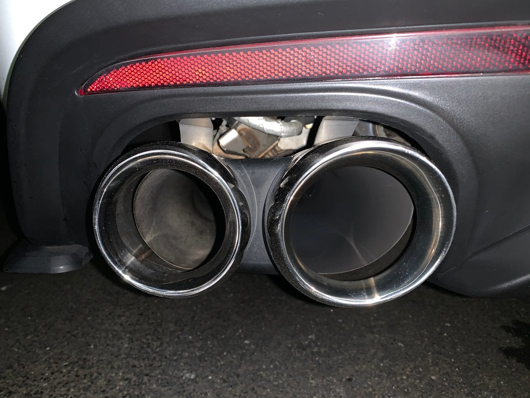 MP Concepts Quad Exhaust Tips for MP Concepts Rear Diffuser (18-23 Mustang GT; 19-23 Mustang EcoBoost w/ Active Exhaust)