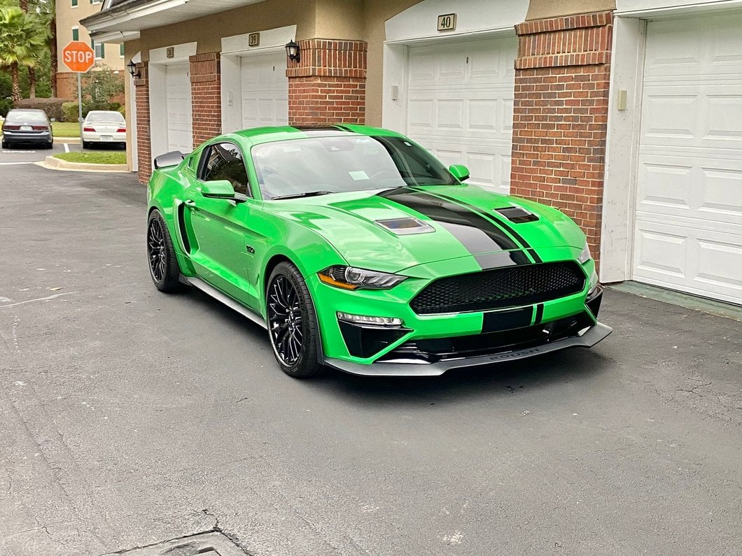 MP Concepts Hood Vents; Gloss Black (18-23 Mustang GT, EcoBoost)