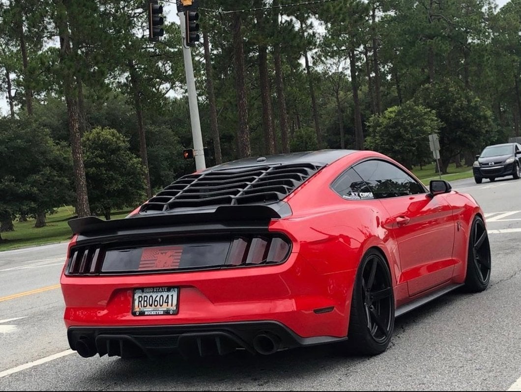 MP Concepts Blade Rear Spoiler; Matte Black (15-23 Mustang)