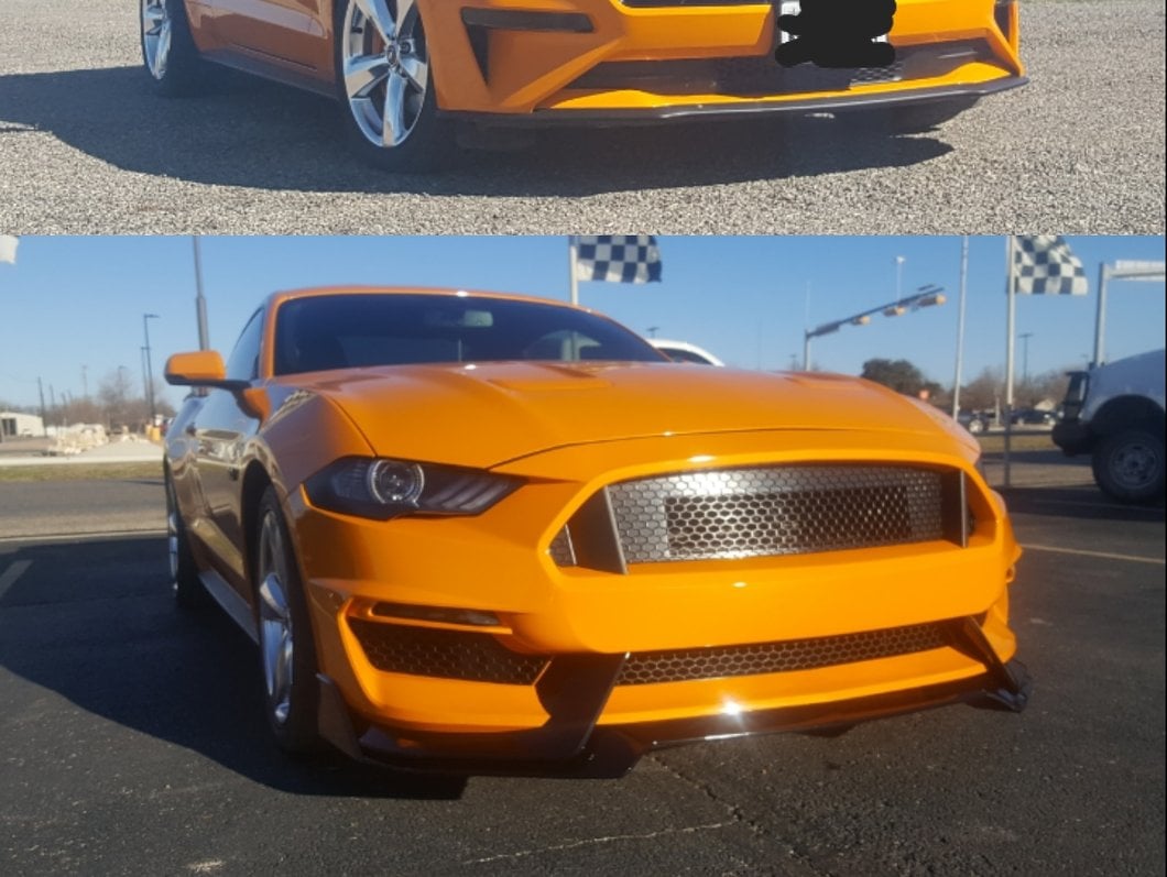 MP Concepts GT350 Style Front Bumper; Unpainted (18-23 Mustang GT, EcoBoost)