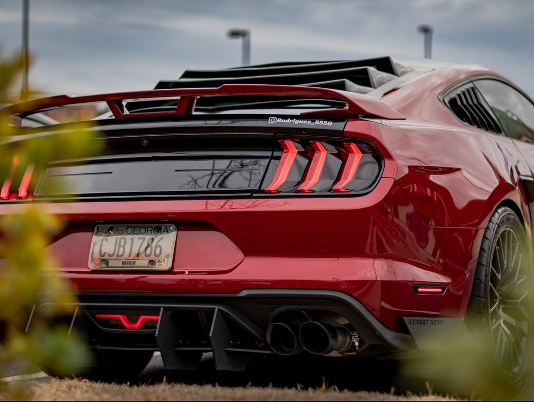 MP Concepts LED Side Marker Lights; Rear; Smoked (18-23 Mustang)