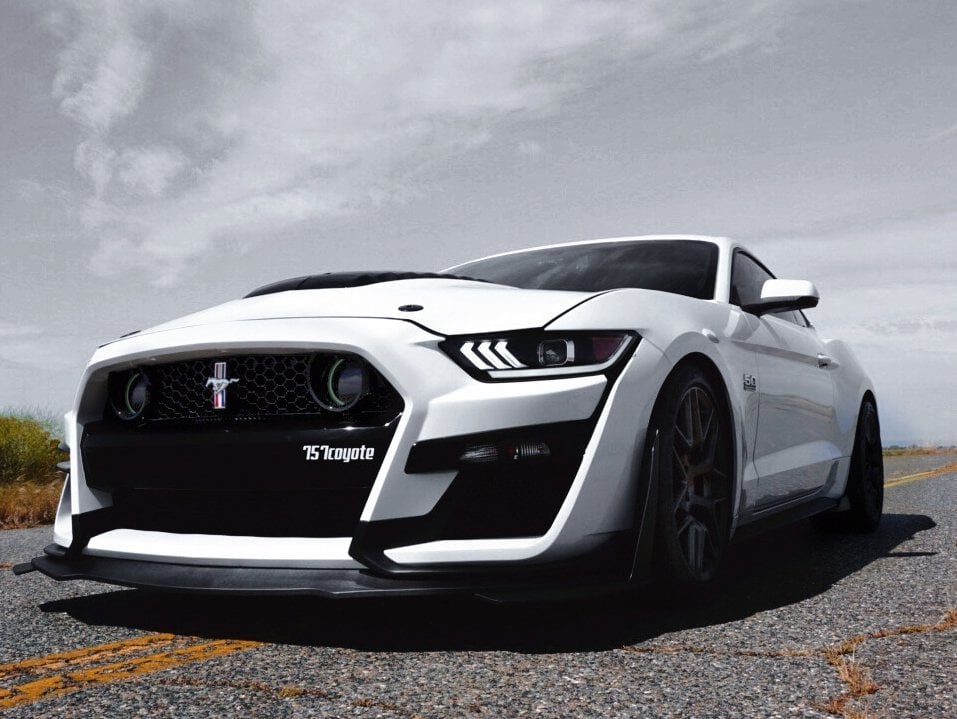 MP Concepts GT500 Style Front Bumper (15-17 Mustang GT, EcoBoost, V6)