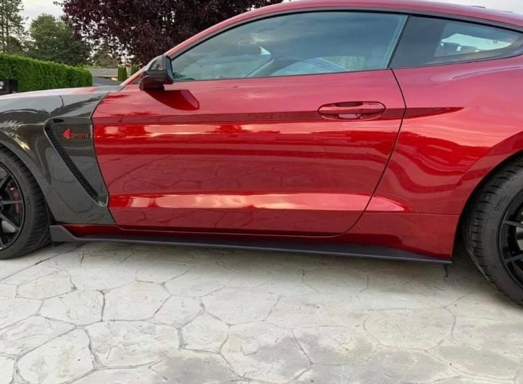 MP Concepts GT350 Style Rocker Splitters (15-23 Mustang GT, EcoBoost, V6)