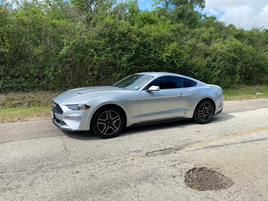 MP Concepts Quarter Window Louvers; Gloss Black (15-23 Mustang Fastback)