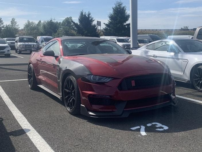 MP Concepts GT350 Style Front Bumper Replacement Chin Spoiler For 406877 Only (18-23 Mustang GT, EcoBoost)