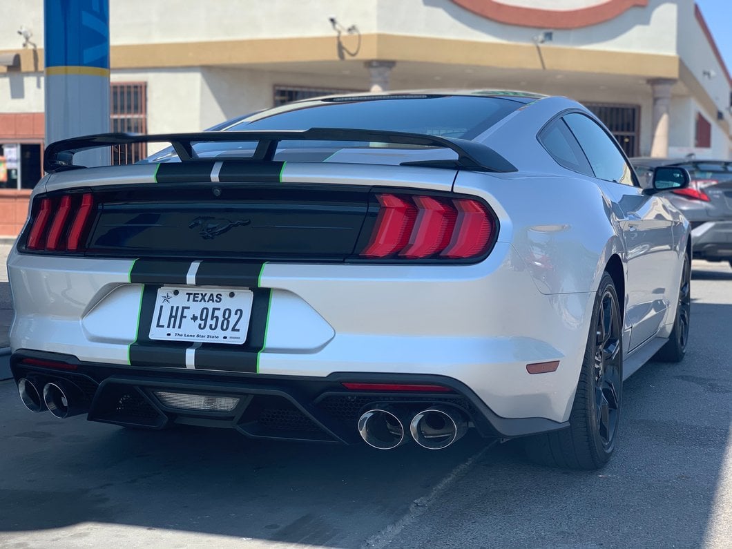MP Concepts GT500 Style Rear Diffuser with Exhaust Tips (18-23 Mustang GT, EcoBoost)