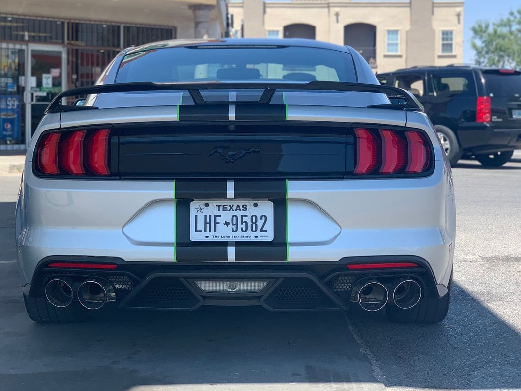 MP Concepts GT500 Style Rear Diffuser with Exhaust Tips (18-23 Mustang GT, EcoBoost)