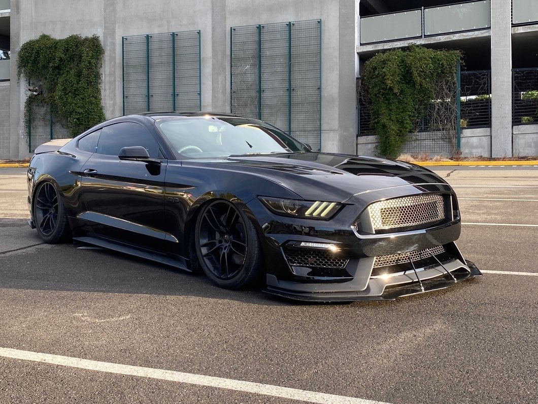 MP Concepts GT350 Style Front Bumper Replacement Chin Spoiler For 397416 Only (15-17 Mustang GT, EcoBoost, V6)