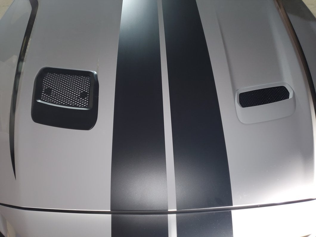 MP Concepts Hood Vents; Matte Black (18-23 Mustang GT, EcoBoost)