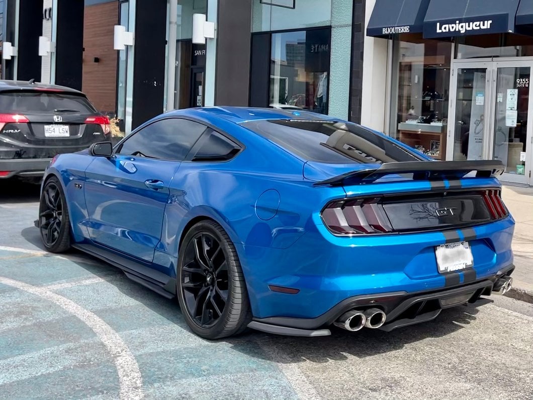 MP Concepts Quad Exhaust Tips for MP Concepts Rear Diffuser (18-23 Mustang GT; 19-23 Mustang EcoBoost w/ Active Exhaust)