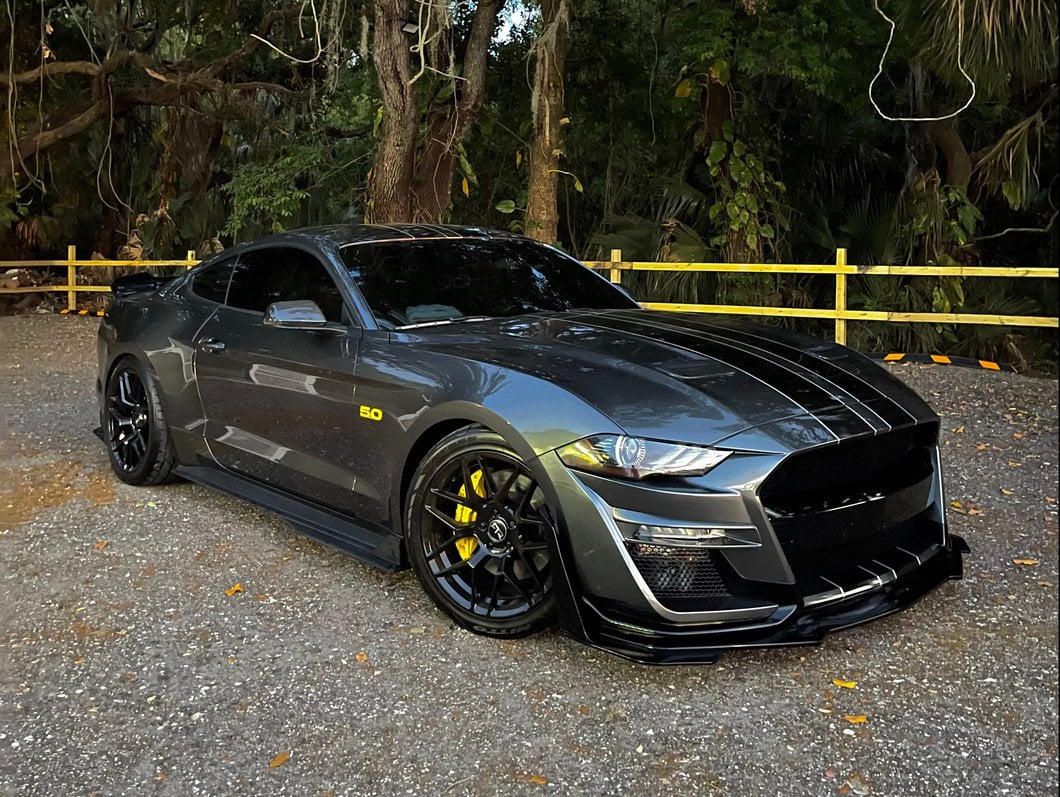 MP Concepts GT500 Style Front Bumper; Unpainted (18-23 Mustang GT, EcoBoost)
