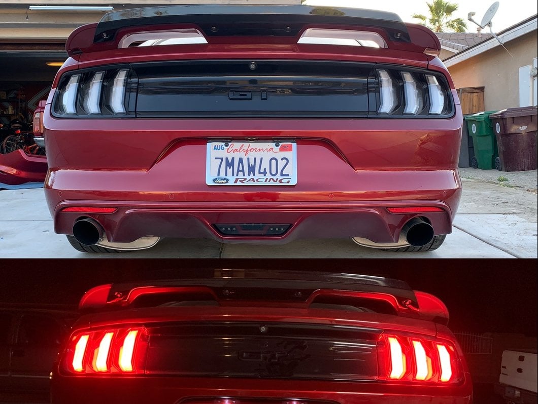 MP Concepts GT350 Style Rear Bumper and Diffuser Kit; Unpainted (15-17 Mustang)