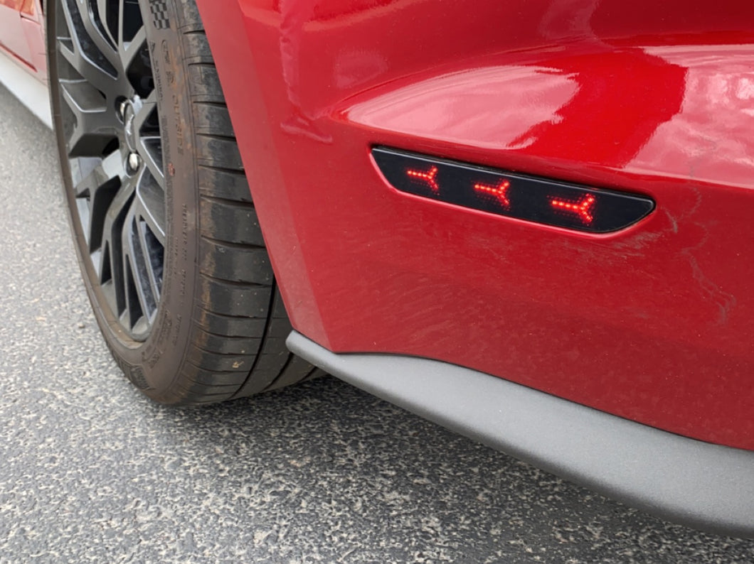 MP Concepts LED Rear Side Markers; Smoked (18-23 Mustang)