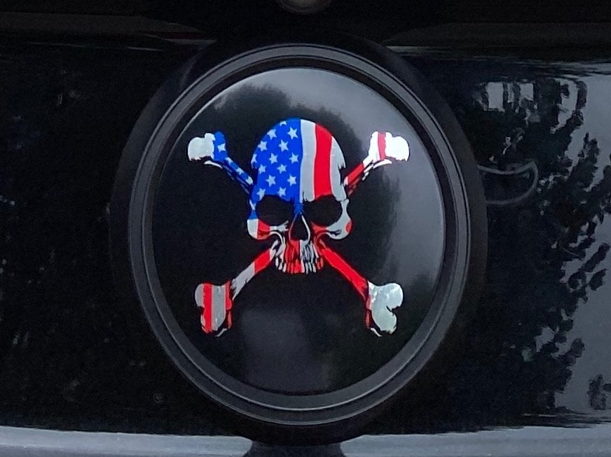 MP Concepts Decklid Panel Emblem; American Skull (15-23 Mustang)