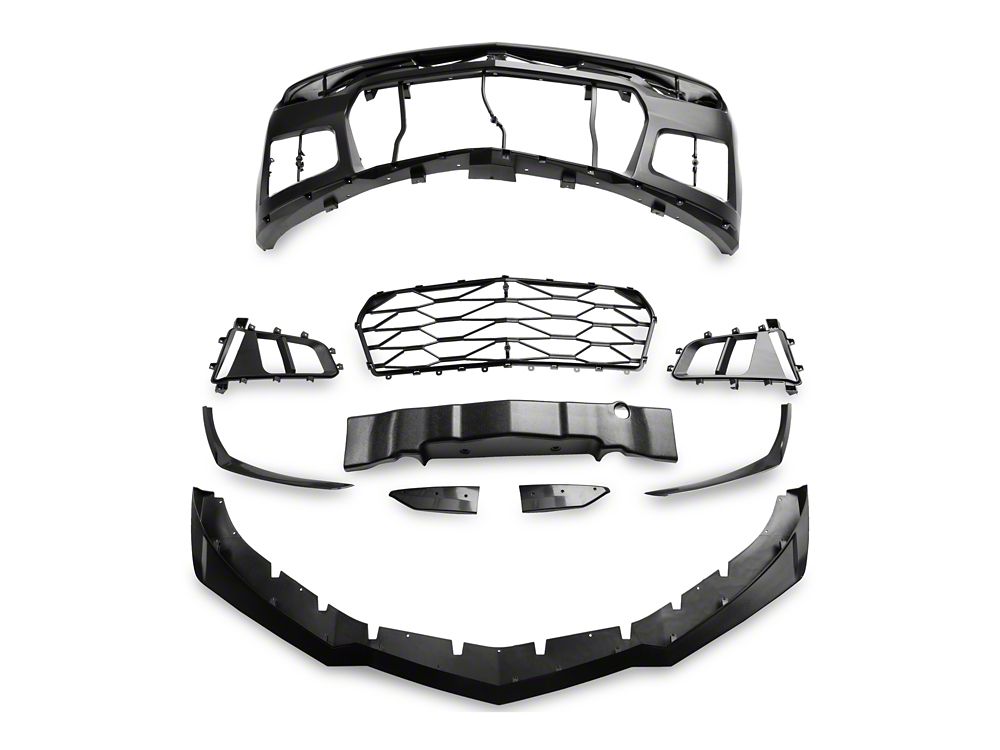MP Concepts ZL1 1LE Style Front Bumper with DRL; Unpainted (16-18 Camaro, Excluding ZL1)
