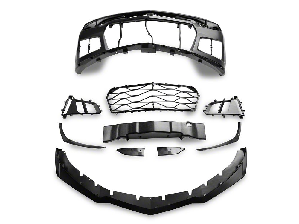 MP Concepts ZL1 1LE Style Front Bumper with DRL; Unpainted (19-24 Camaro w/ Factory LED Headlights, Excluding ZL1)