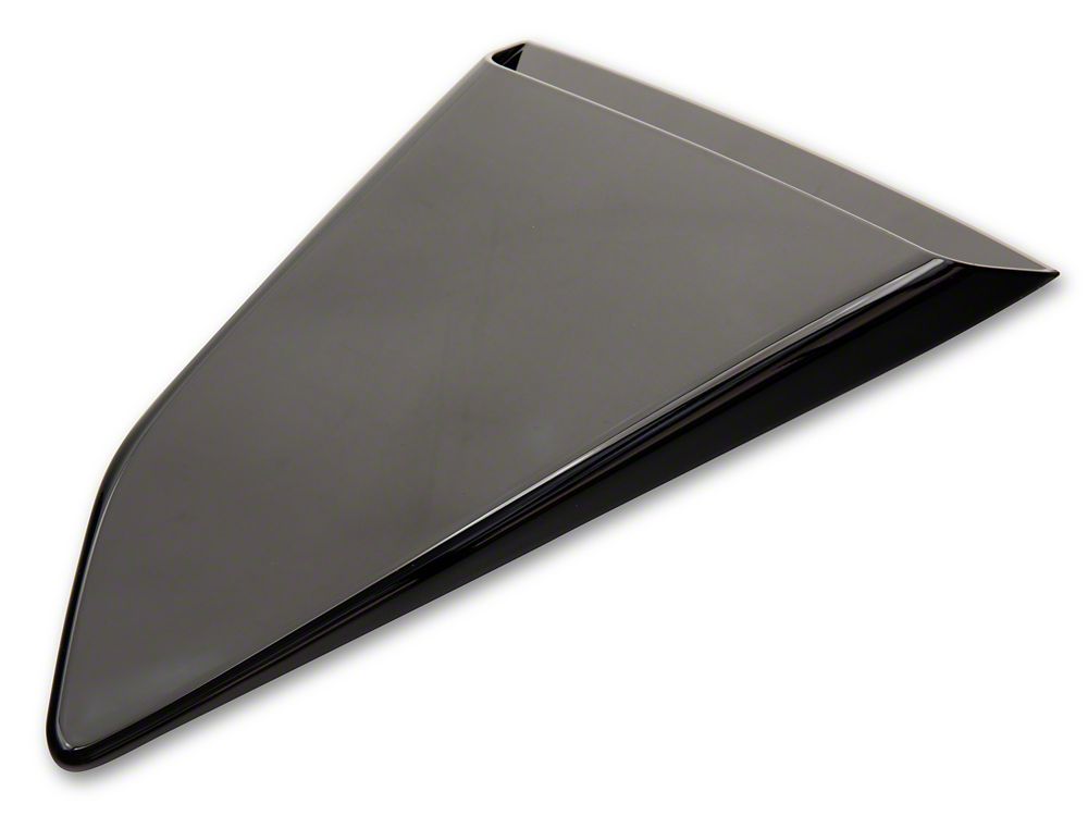 MP Concepts Quarter Window Scoops; Gloss Black (16-24 Camaro Coupe)