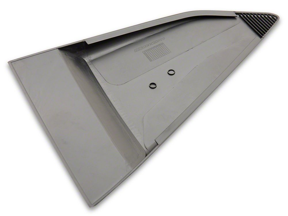 MP Concepts Quarter Window Scoops; Gloss Black (16-24 Camaro Coupe)