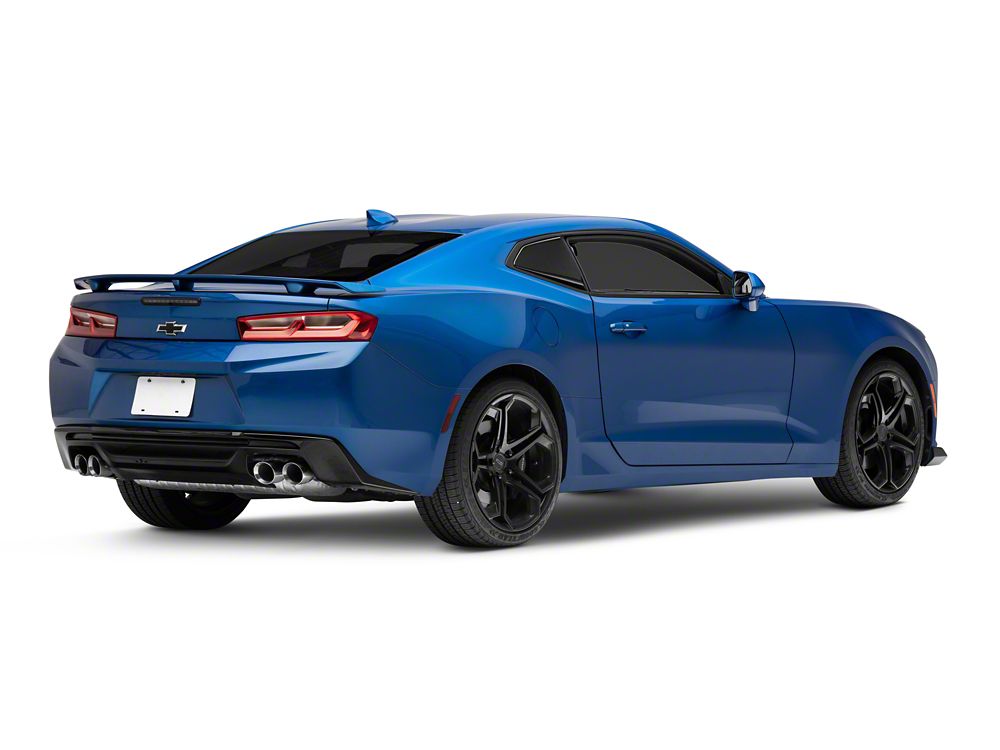 MP Concepts Quarter Window Scoops; Gloss Black (16-24 Camaro Coupe)