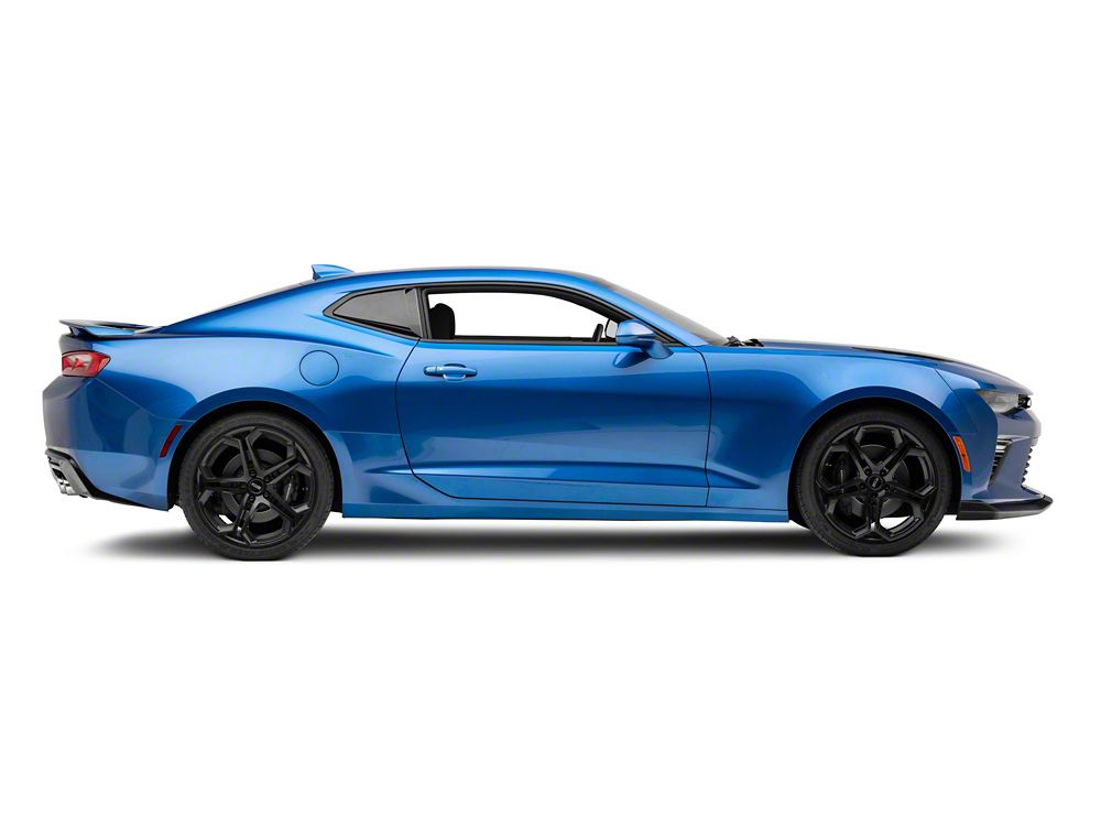 MP Concepts Quarter Window Scoops; Gloss Black (16-24 Camaro Coupe)