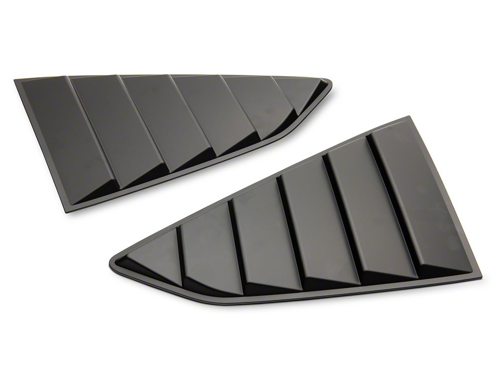 MP Concepts Quarter Window Louvers; Matte Black (16-24 Camaro Coupe)