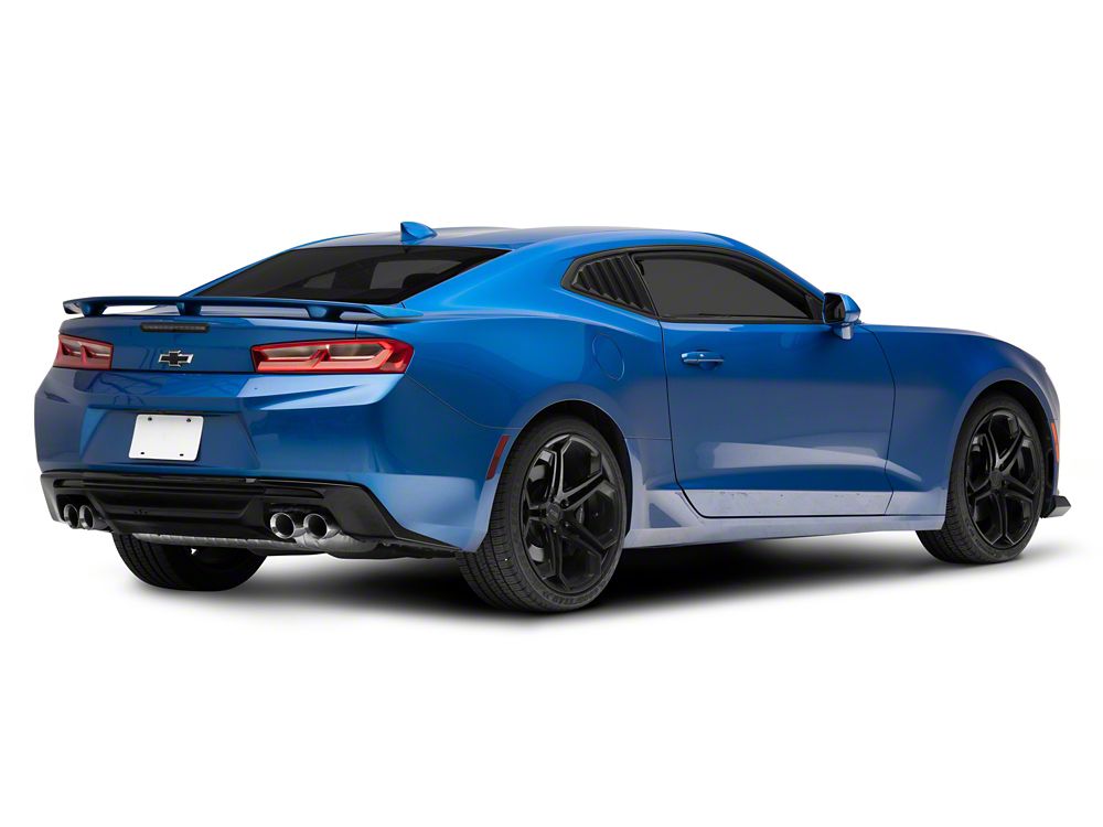 MP Concepts Quarter Window Louvers; Matte Black (16-24 Camaro Coupe)