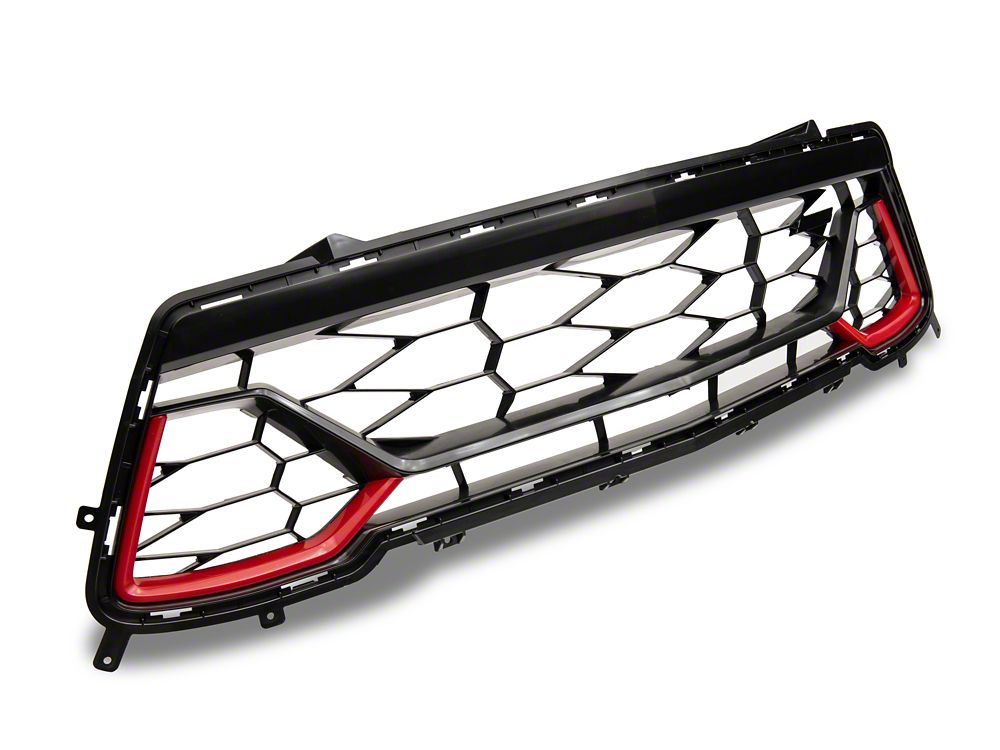 MP Concepts SS 50 Years Style Grille; Red (16-18 Camaro SS)