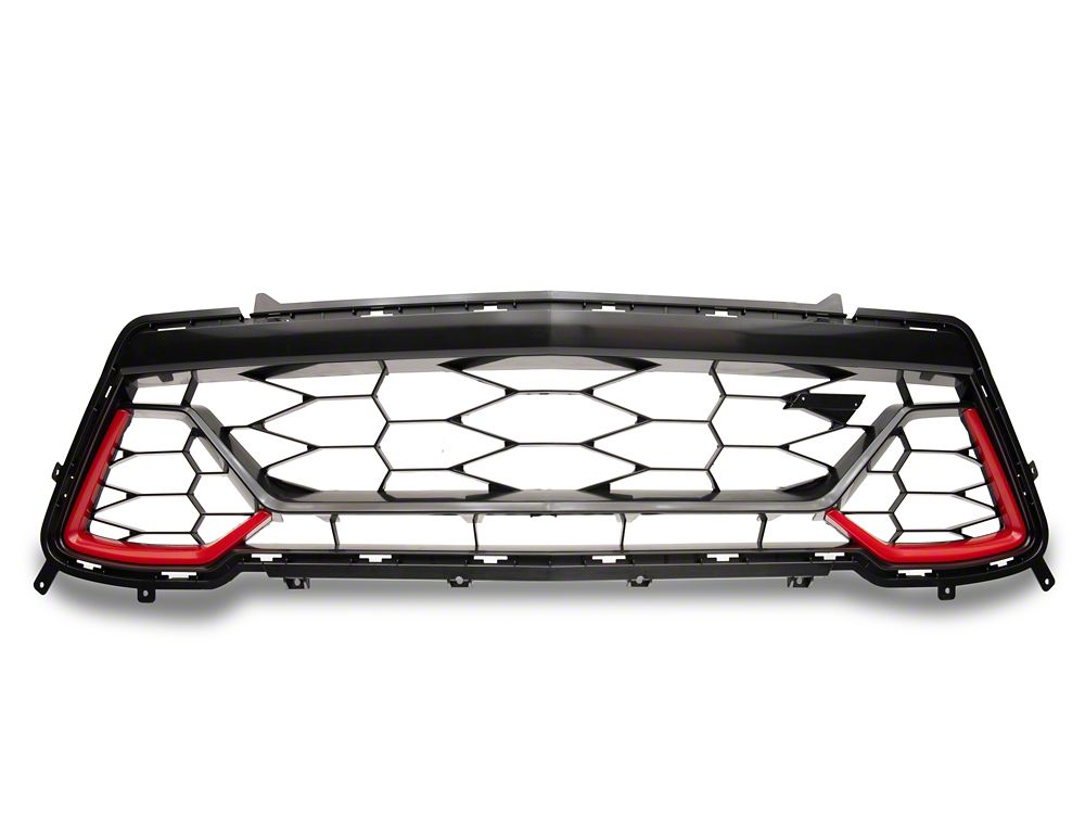 MP Concepts SS 50 Years Style Grille; Red (16-18 Camaro SS)